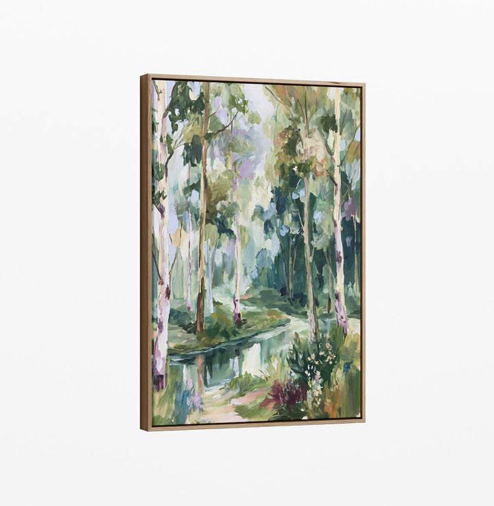 Past The Gate I by IHeartStudio - Square Australian Eucalyptus Bush Garden Nature Canvas Art Print