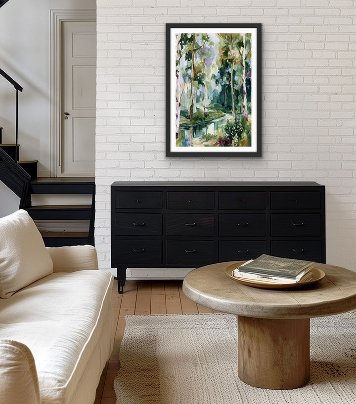Past The Gate I by IHeartStudio - Square Australian Eucalyptus Bush Garden Nature Canvas Art Print