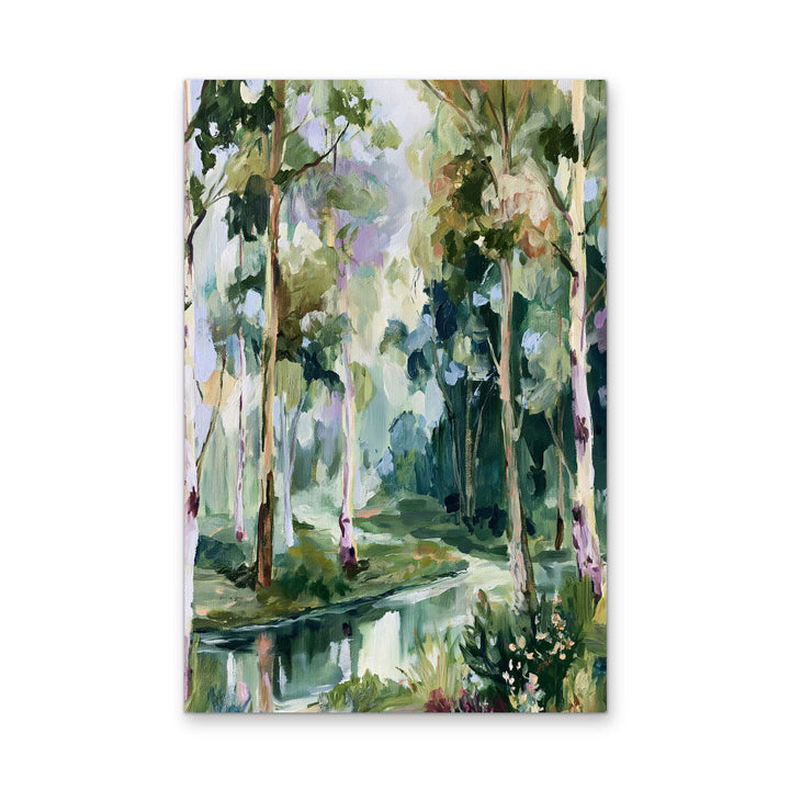 Past The Gate I by IHeartStudio - Square Australian Eucalyptus Bush Garden Nature Canvas Art Print