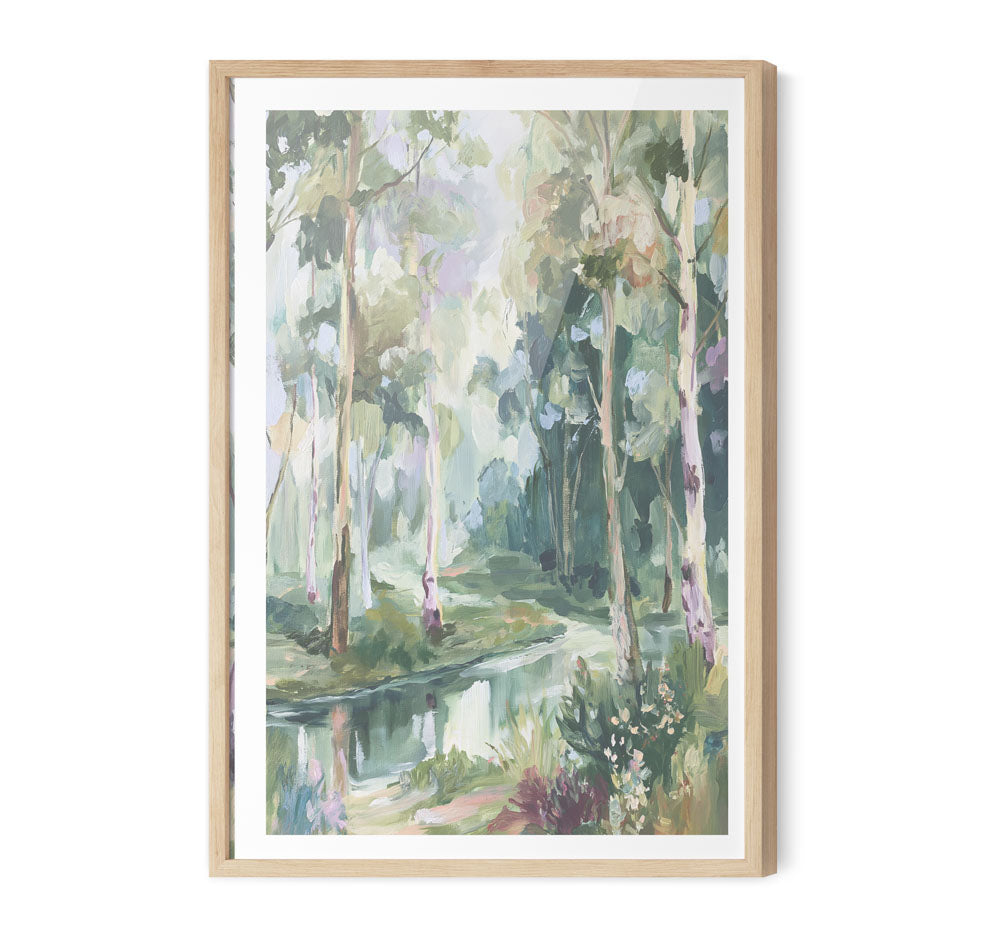 Past The Gate I by IHeartStudio - Square Australian Eucalyptus Bush Garden Nature Canvas Art Print