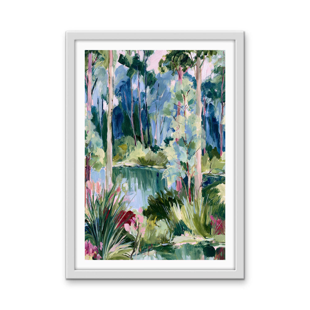 Past The Gate II by IHeartStudio - Square Australian Eucalyptus Bush Garden Nature Canvas Art Print