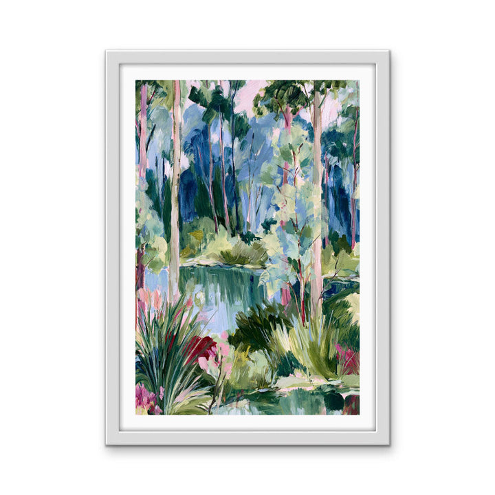 Past The Gate II by IHeartStudio - Square Australian Eucalyptus Bush Garden Nature Canvas Art Print