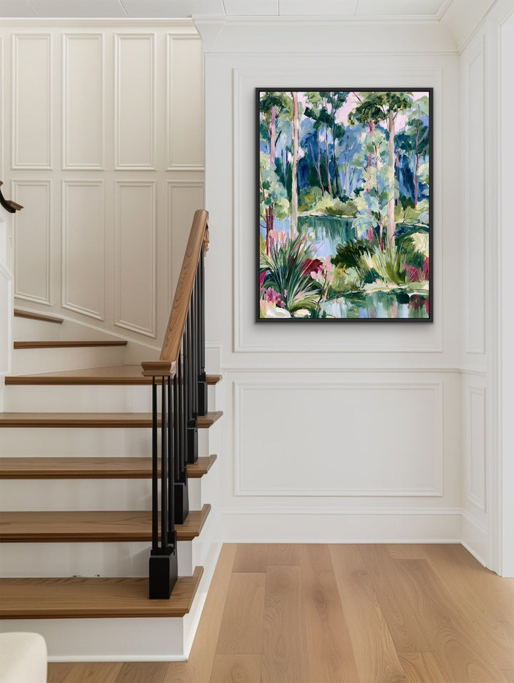 Past The Gate II by IHeartStudio - Square Australian Eucalyptus Bush Garden Nature Canvas Art Print