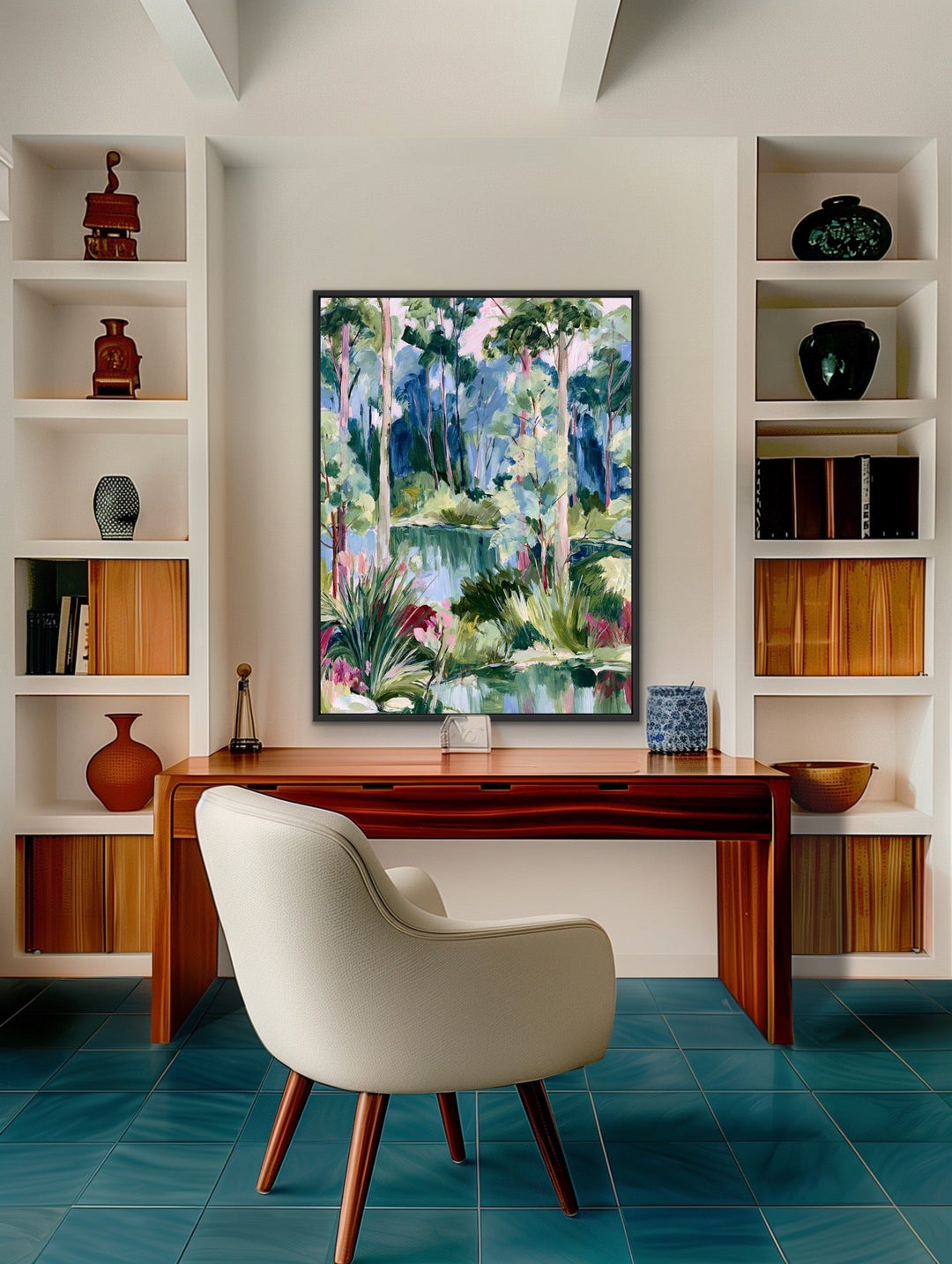 Past The Gate II by IHeartStudio - Square Australian Eucalyptus Bush Garden Nature Canvas Art Print