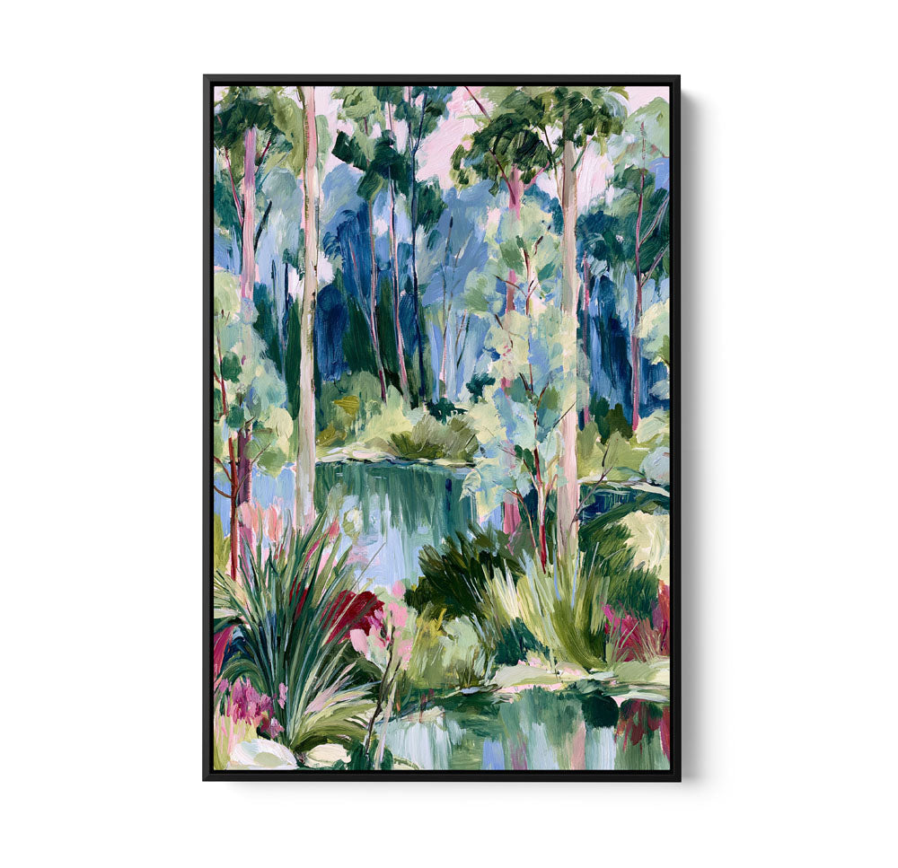 Past The Gate II by IHeartStudio - Square Australian Eucalyptus Bush Garden Nature Canvas Art Print