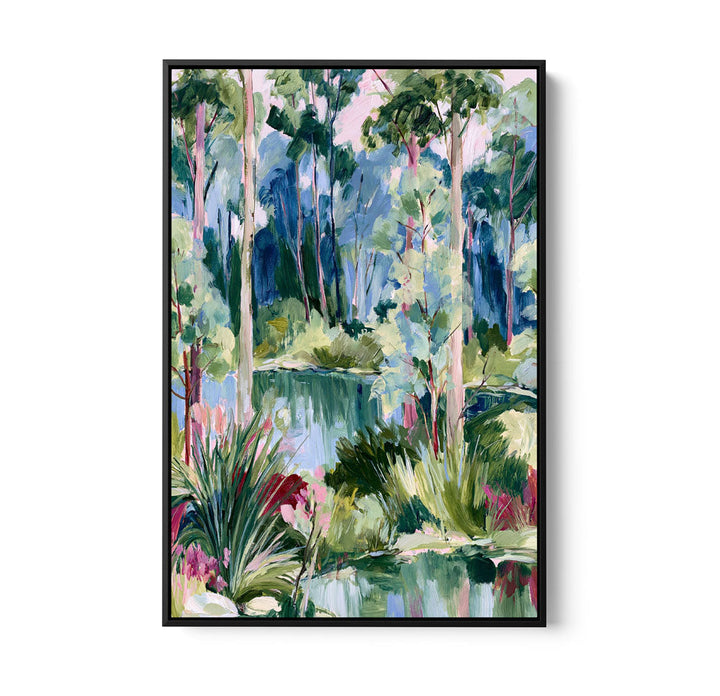 Past The Gate II by IHeartStudio - Square Australian Eucalyptus Bush Garden Nature Canvas Art Print