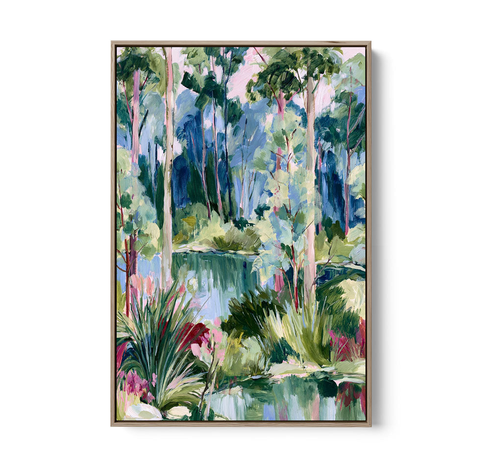 Past The Gate II by IHeartStudio - Square Australian Eucalyptus Bush Garden Nature Canvas Art Print