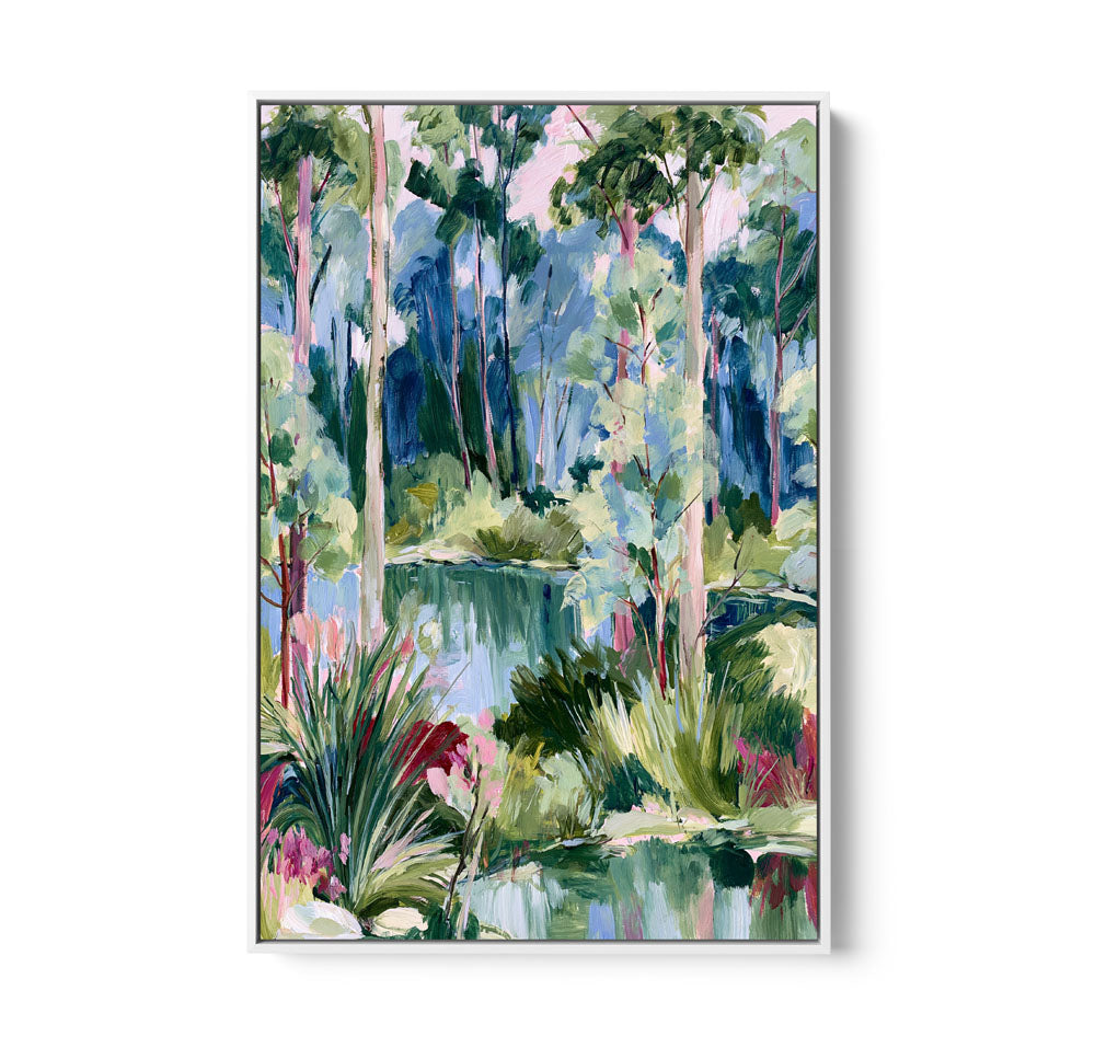 Past The Gate II by IHeartStudio - Square Australian Eucalyptus Bush Garden Nature Canvas Art Print