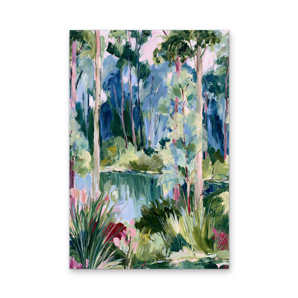 Past The Gate II by IHeartStudio - Square Australian Eucalyptus Bush Garden Nature Canvas Art Print