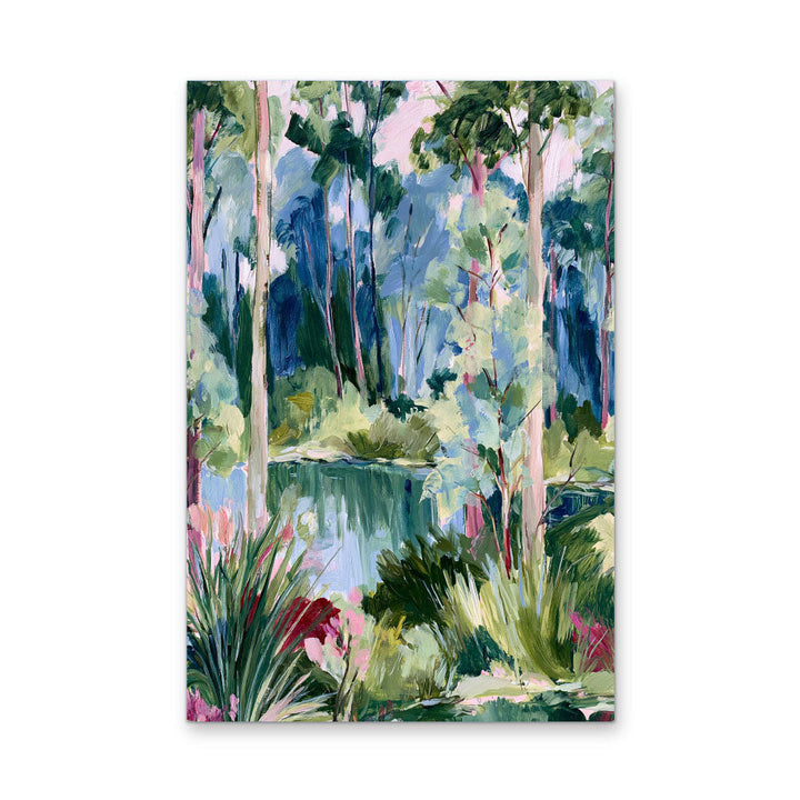 Past The Gate II by IHeartStudio - Square Australian Eucalyptus Bush Garden Nature Canvas Art Print