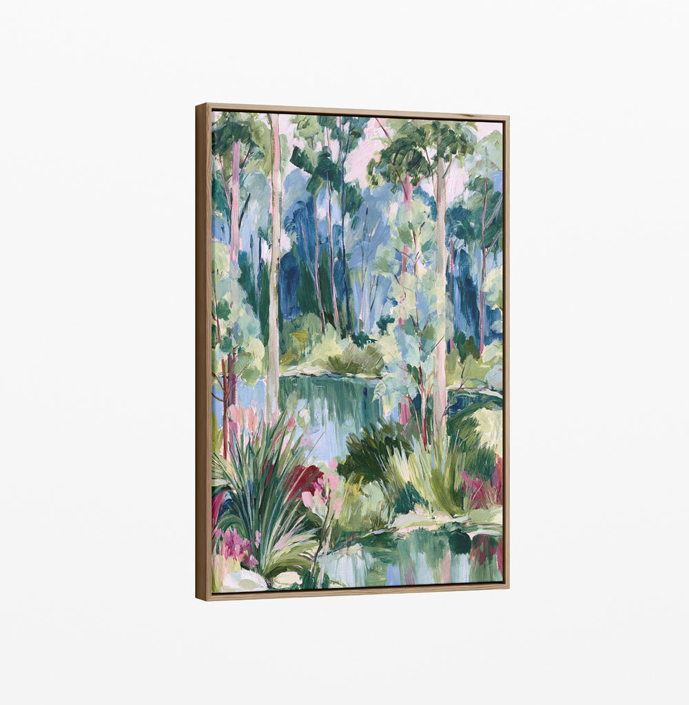 Past The Gate II by IHeartStudio - Square Australian Eucalyptus Bush Garden Nature Canvas Art Print