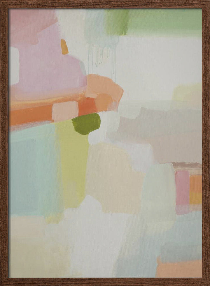 Pastel Abstract 1 - Stretched Canvas, Poster or Fine Art Print I Heart Wall Art