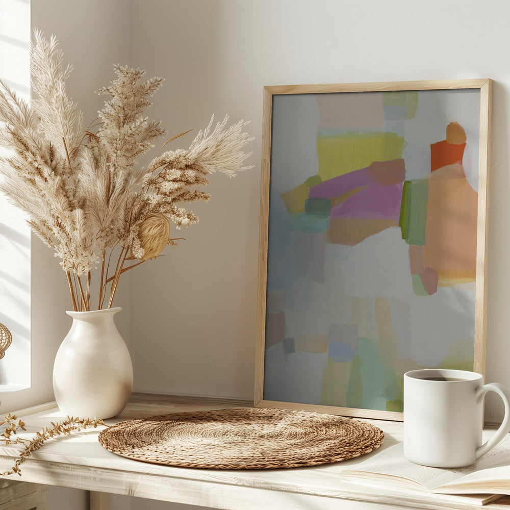 Pastel Abstract 2 - Stretched Canvas, Poster or Fine Art Print I Heart Wall Art