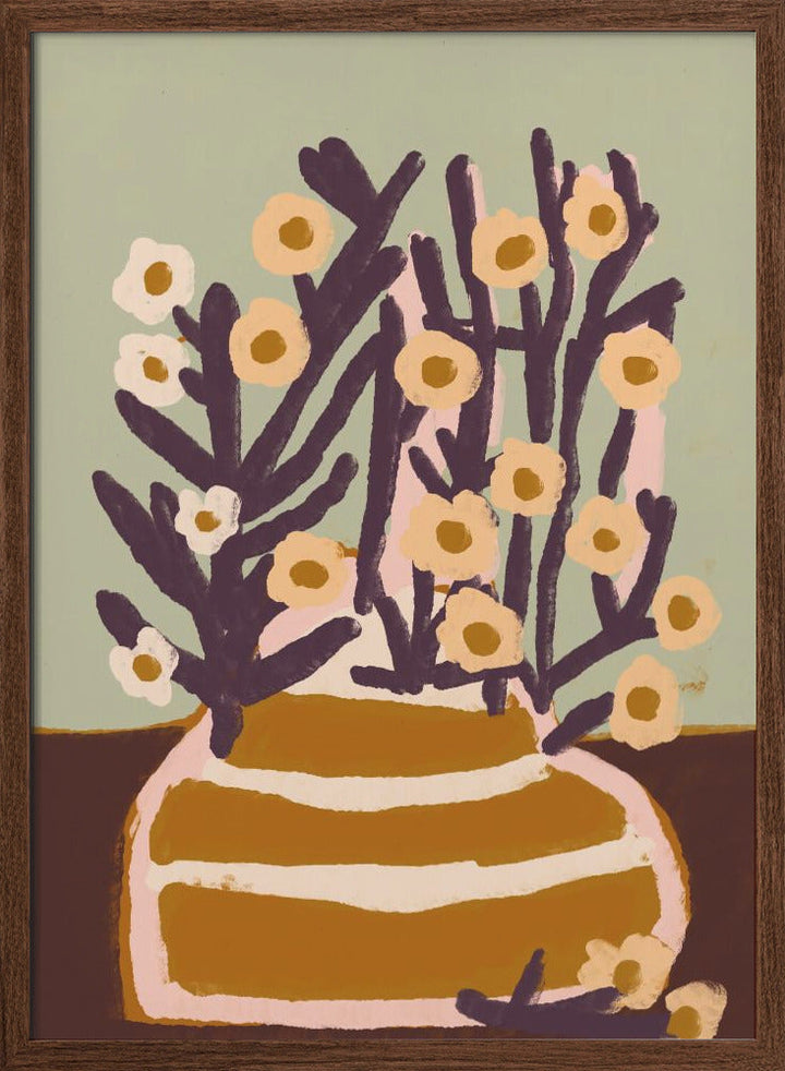 Pastel Flower Impression No 6 - Stretched Canvas, Poster or Fine Art Print I Heart Wall Art