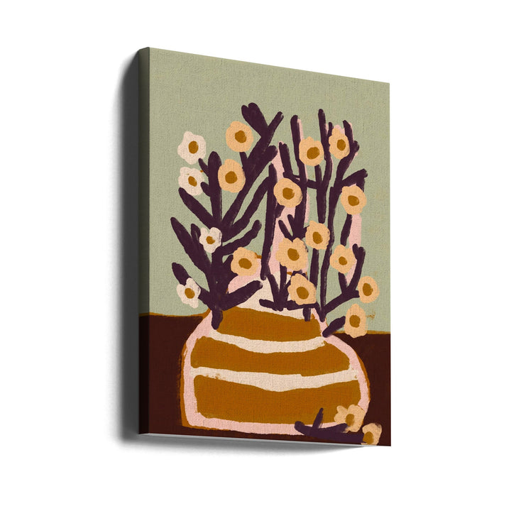 Pastel Flower Impression No 6 - Stretched Canvas, Poster or Fine Art Print I Heart Wall Art