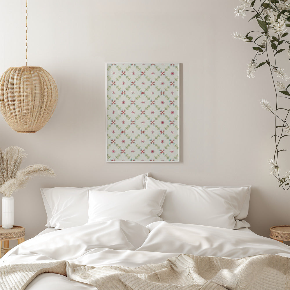 Pastel Garden Dance - Stretched Canvas, Poster or Fine Art Print I Heart Wall Art