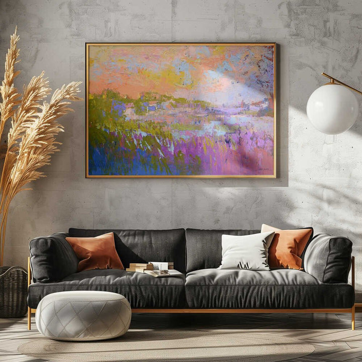 Pastel Horizons - Stretched Canvas, Poster or Fine Art Print - I Heart Wall Art - Poster Print, Canvas Print or Framed Art Print