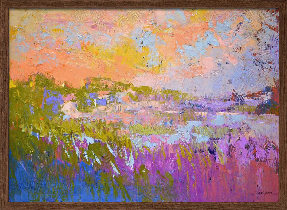 Pastel Horizons - Stretched Canvas, Poster or Fine Art Print - I Heart Wall Art - Poster Print, Canvas Print or Framed Art Print
