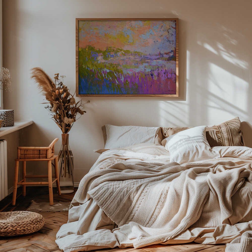 Pastel Horizons - Stretched Canvas, Poster or Fine Art Print - I Heart Wall Art - Poster Print, Canvas Print or Framed Art Print
