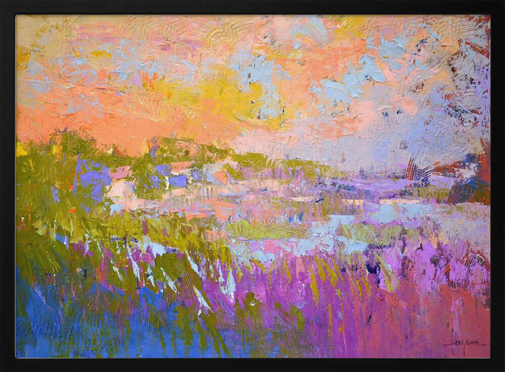 Pastel Horizons - Stretched Canvas, Poster or Fine Art Print - I Heart Wall Art - Poster Print, Canvas Print or Framed Art Print