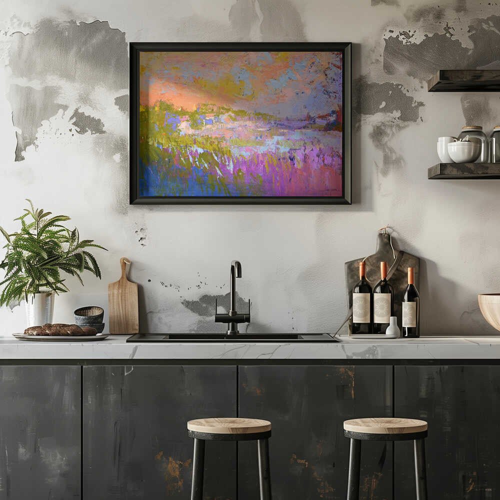 Pastel Horizons - Stretched Canvas, Poster or Fine Art Print - I Heart Wall Art - Poster Print, Canvas Print or Framed Art Print