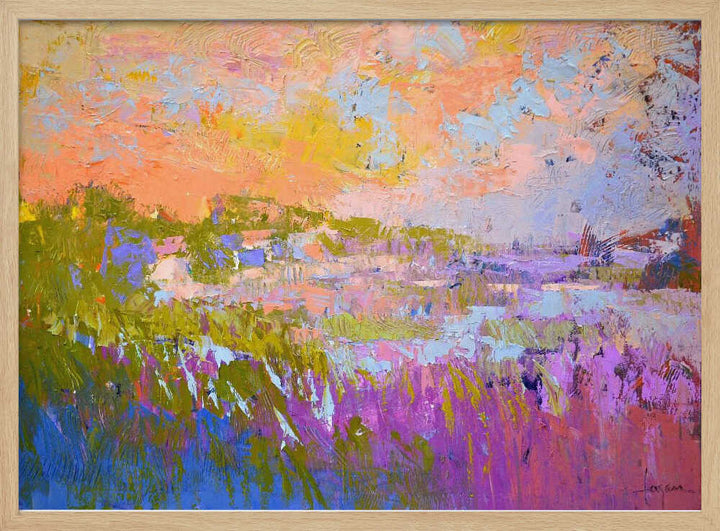 Pastel Horizons - Stretched Canvas, Poster or Fine Art Print - I Heart Wall Art - Poster Print, Canvas Print or Framed Art Print