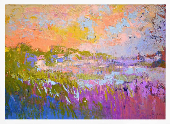 Pastel Horizons - Stretched Canvas, Poster or Fine Art Print - I Heart Wall Art - Poster Print, Canvas Print or Framed Art Print