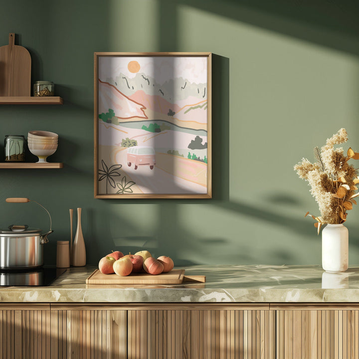 Pastel Journey - Stretched Canvas, Poster or Fine Art Print I Heart Wall Art