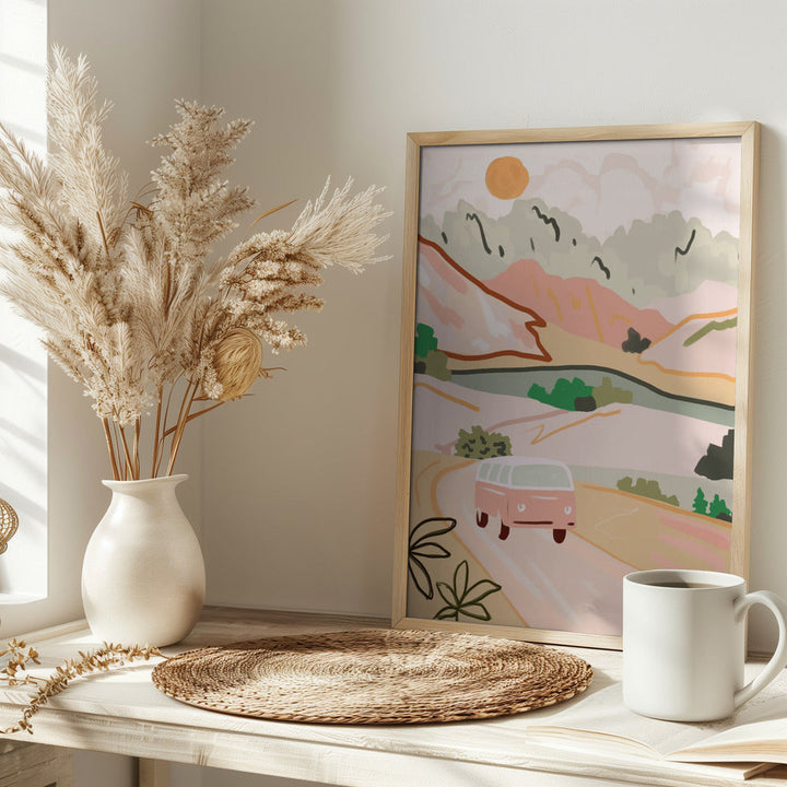 Pastel Journey - Stretched Canvas, Poster or Fine Art Print I Heart Wall Art