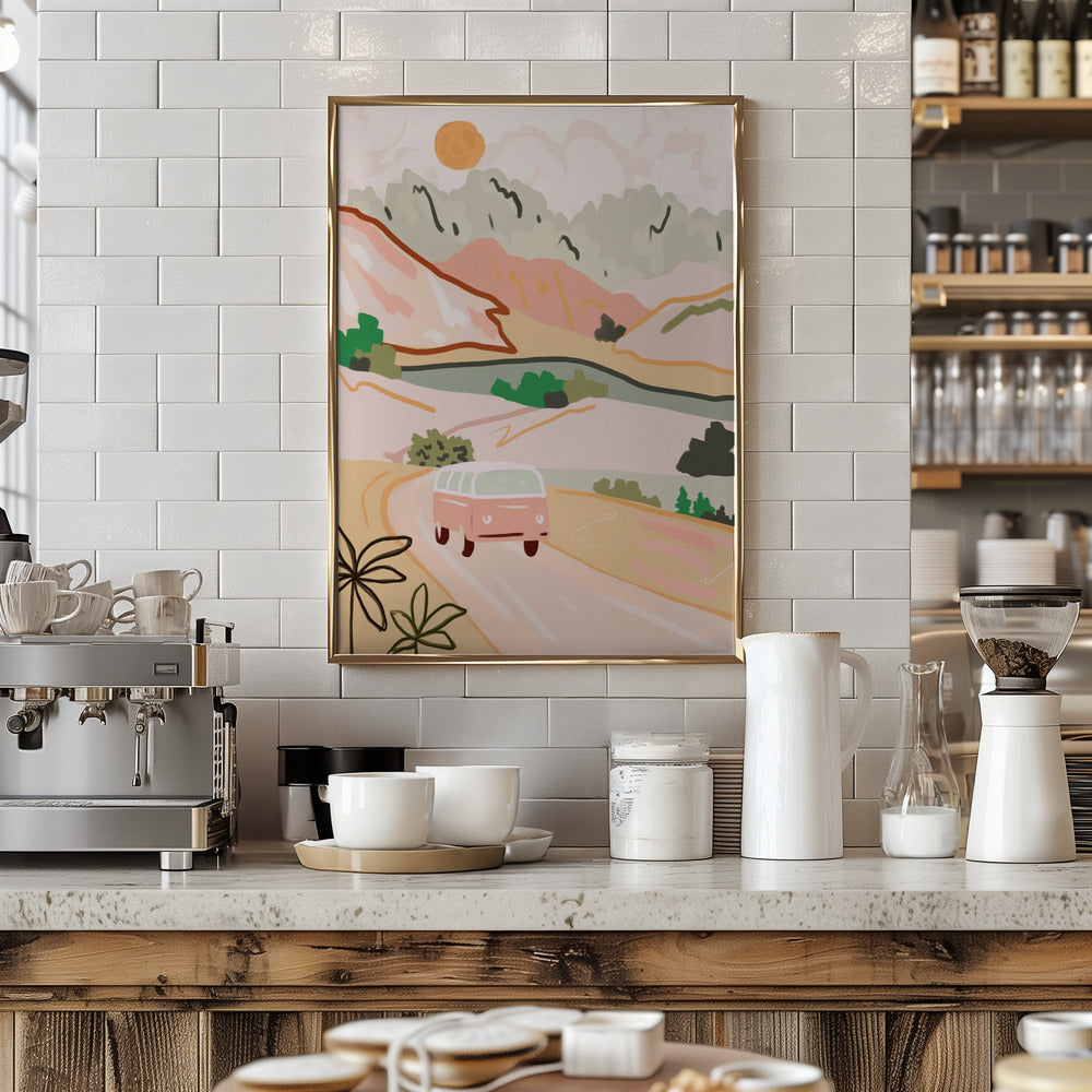 Pastel Journey - Stretched Canvas, Poster or Fine Art Print I Heart Wall Art