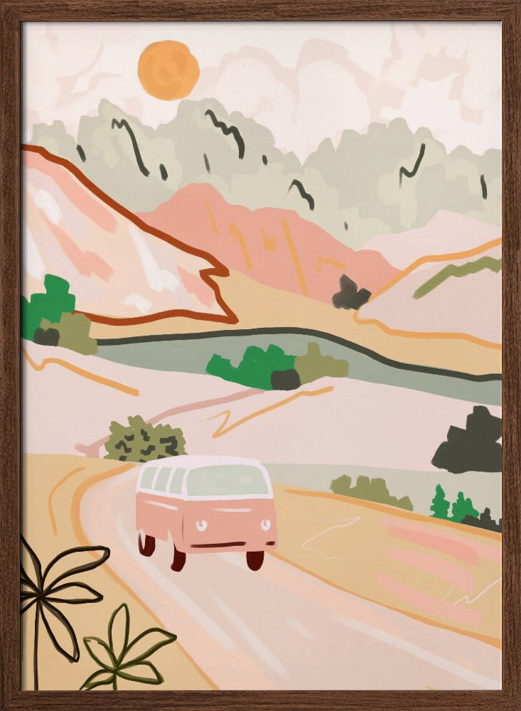 Pastel Journey - Stretched Canvas, Poster or Fine Art Print I Heart Wall Art