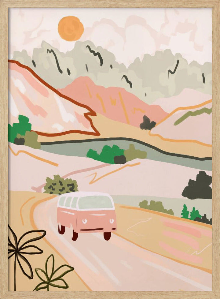 Pastel Journey - Stretched Canvas, Poster or Fine Art Print I Heart Wall Art