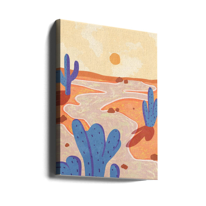 Path Through the Painted Desert - Stretched Canvas, Poster or Fine Art Print I Heart Wall Art