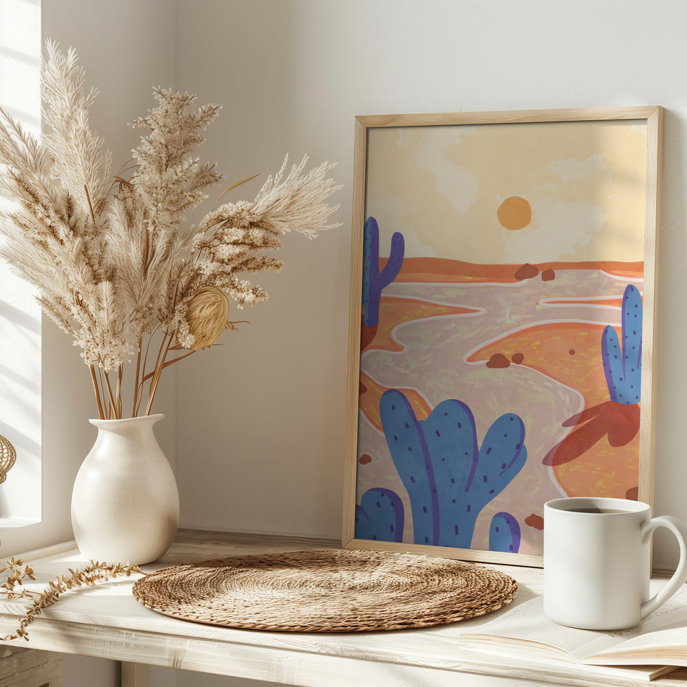 Path Through the Painted Desert - Stretched Canvas, Poster or Fine Art Print I Heart Wall Art