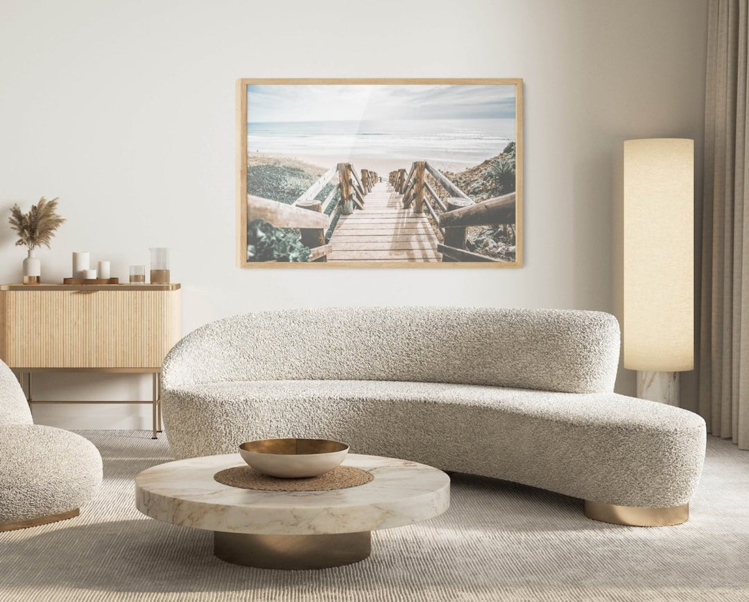 Path To The Beach - Photographic Art Print of Steps To The Beach - I Heart Wall Art - Poster Print, Canvas Print or Framed Art Print