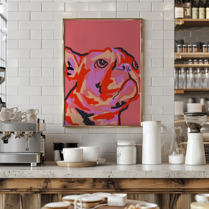 Pawsitively Patched - Stretched Canvas, Poster or Fine Art Print I Heart Wall Art