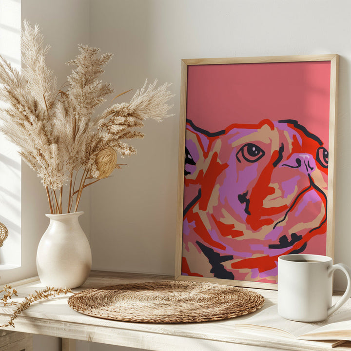 Pawsitively Patched - Stretched Canvas, Poster or Fine Art Print I Heart Wall Art