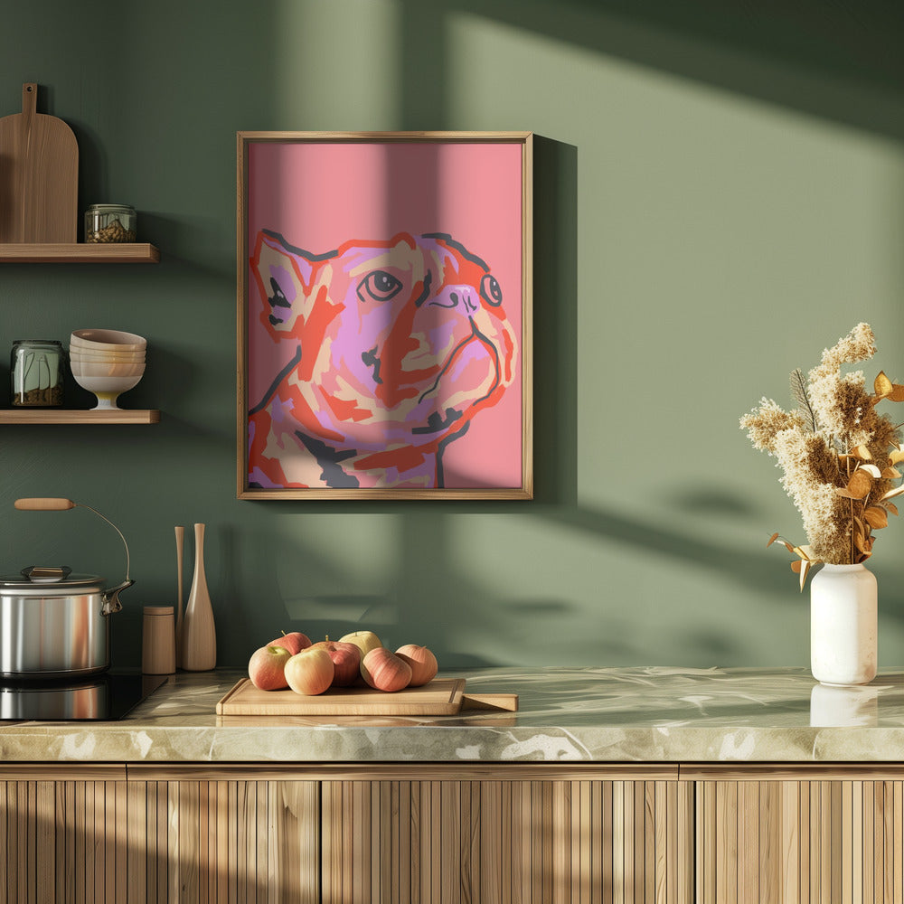 Pawsitively Patched - Stretched Canvas, Poster or Fine Art Print I Heart Wall Art