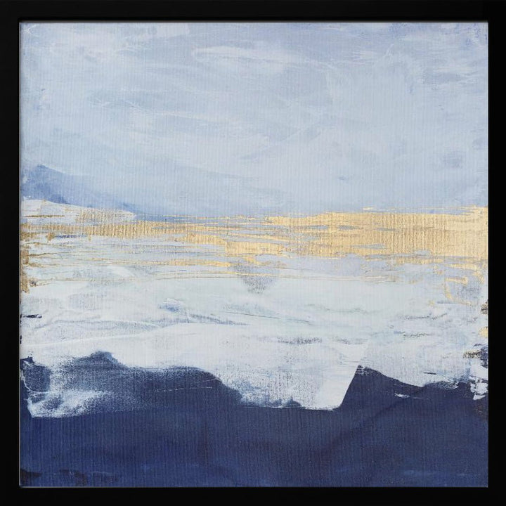 Peaceful Golden Horizon - Square Stretched Canvas, Poster or Fine Art Print - I Heart Wall Art - Poster Print, Canvas Print or Framed Art Print