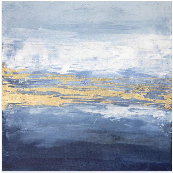 Peaceful Golden Horizon - Square Stretched Canvas, Poster or Fine Art Print - I Heart Wall Art - Poster Print, Canvas Print or Framed Art Print