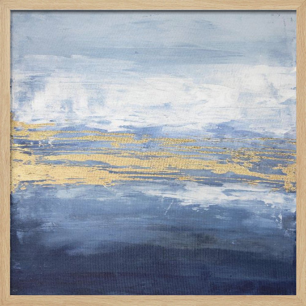 Peaceful Golden Horizon - Square Stretched Canvas, Poster or Fine Art Print - I Heart Wall Art - Poster Print, Canvas Print or Framed Art Print