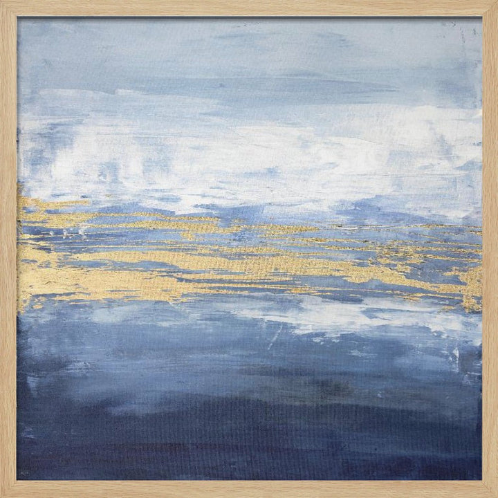 Peaceful Golden Horizon - Square Stretched Canvas, Poster or Fine Art Print - I Heart Wall Art - Poster Print, Canvas Print or Framed Art Print