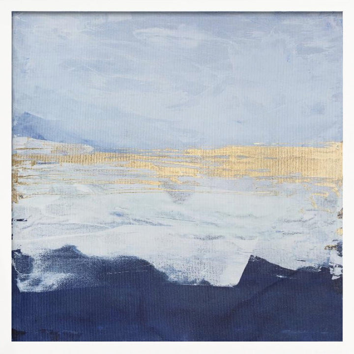 Peaceful Golden Horizon - Square Stretched Canvas, Poster or Fine Art Print - I Heart Wall Art - Poster Print, Canvas Print or Framed Art Print
