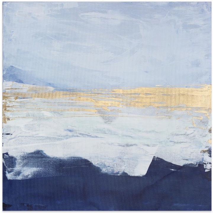 Peaceful Golden Horizon - Square Stretched Canvas, Poster or Fine Art Print - I Heart Wall Art - Poster Print, Canvas Print or Framed Art Print