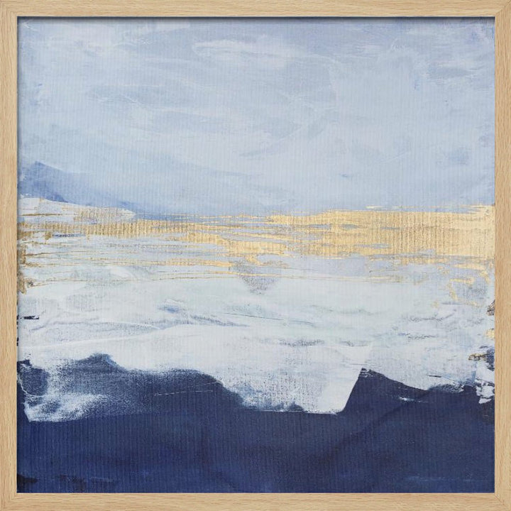 Peaceful Golden Horizon - Square Stretched Canvas, Poster or Fine Art Print - I Heart Wall Art - Poster Print, Canvas Print or Framed Art Print
