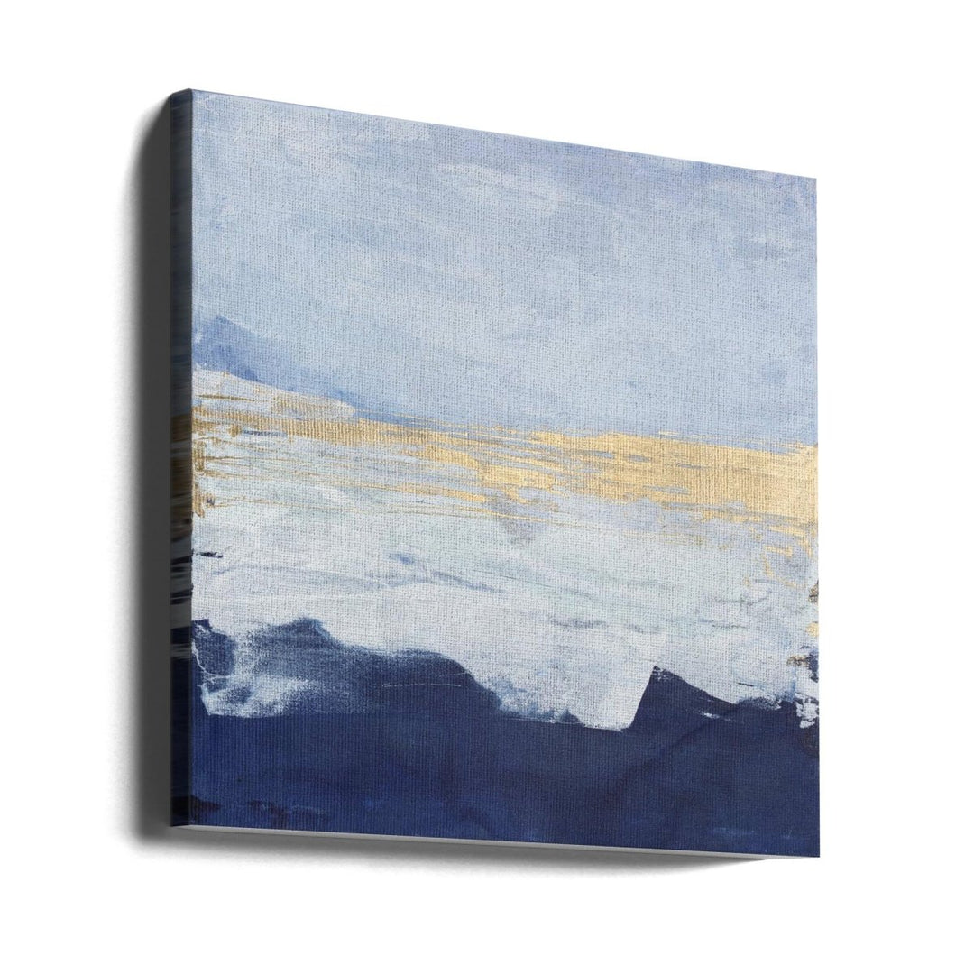 Peaceful Golden Horizon - Square Stretched Canvas, Poster or Fine Art Print - I Heart Wall Art - Poster Print, Canvas Print or Framed Art Print