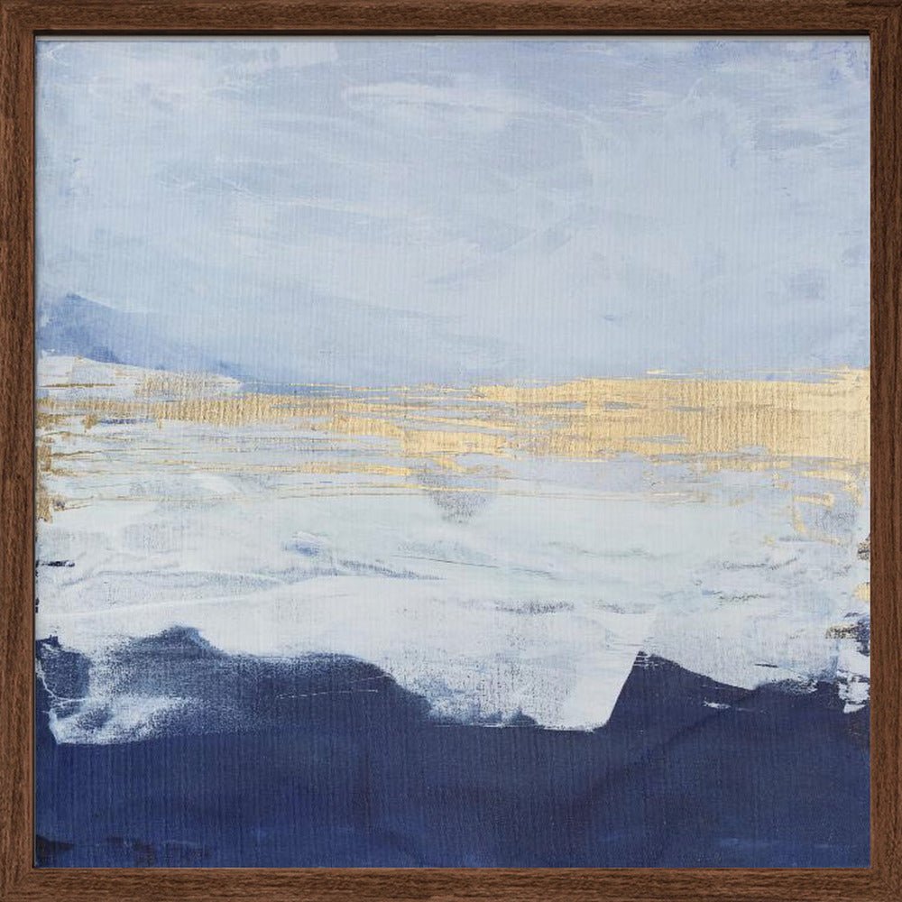 Peaceful Golden Horizon - Square Stretched Canvas, Poster or Fine Art Print - I Heart Wall Art - Poster Print, Canvas Print or Framed Art Print