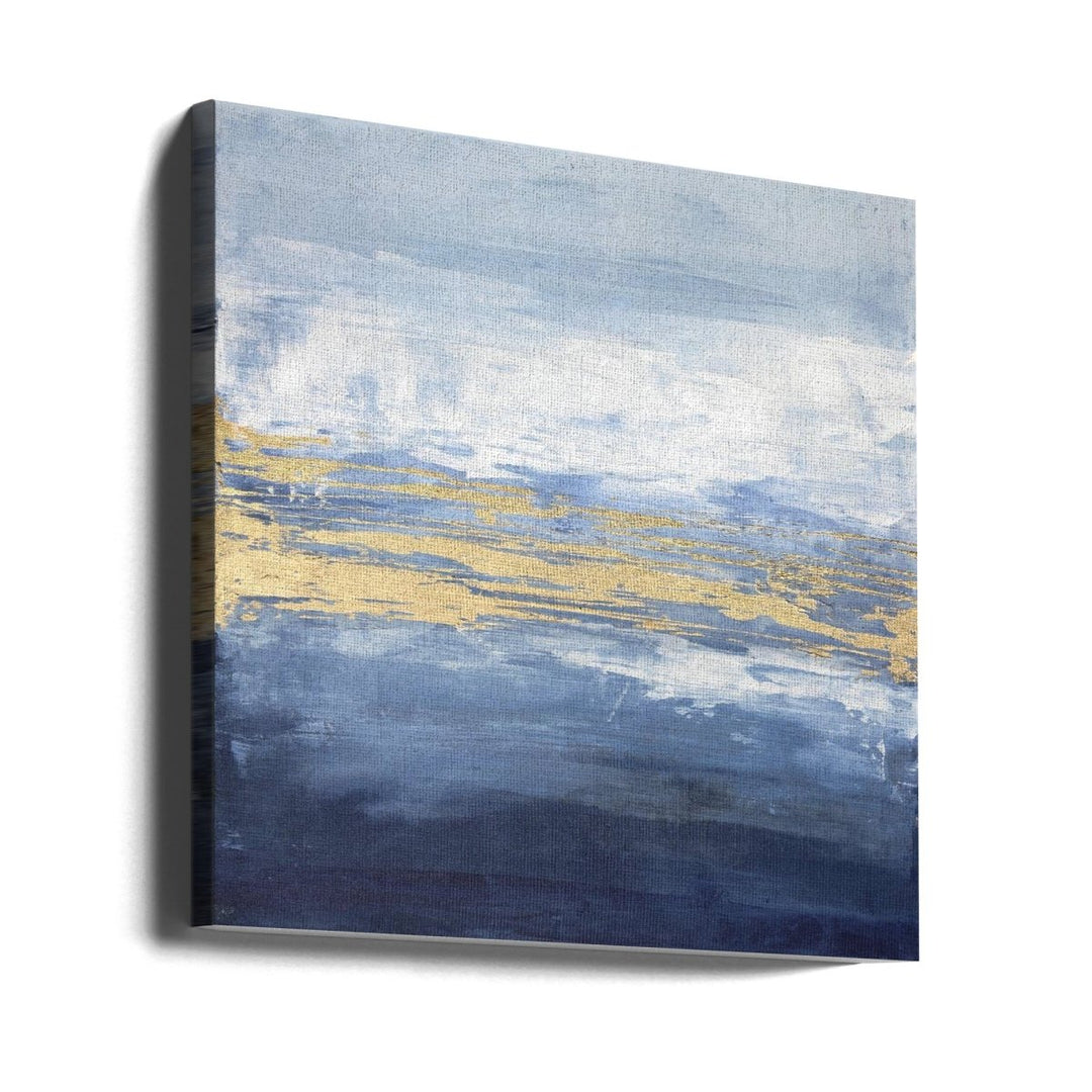 Peaceful Golden Horizon - Square Stretched Canvas, Poster or Fine Art Print - I Heart Wall Art - Poster Print, Canvas Print or Framed Art Print
