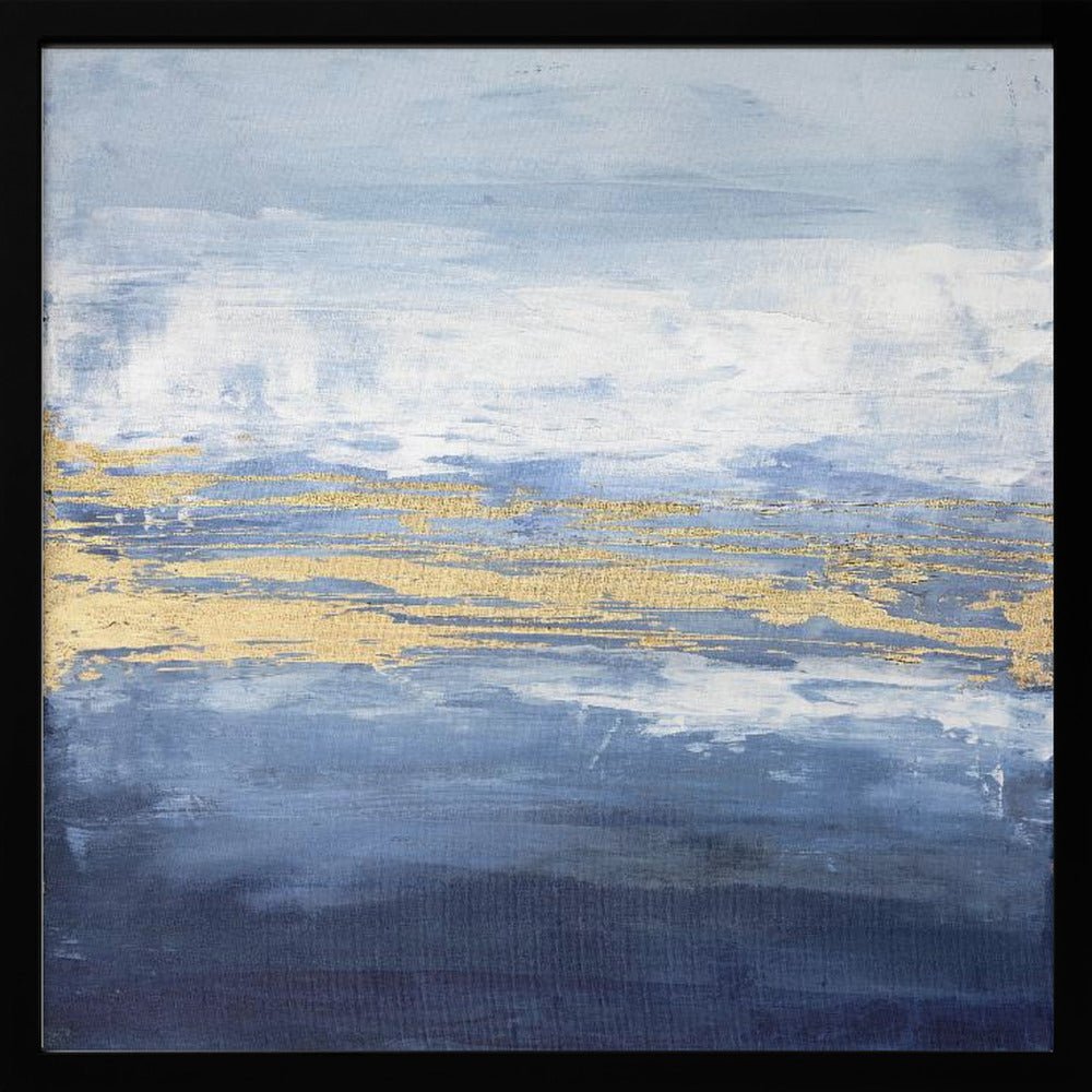 Peaceful Golden Horizon - Square Stretched Canvas, Poster or Fine Art Print - I Heart Wall Art - Poster Print, Canvas Print or Framed Art Print