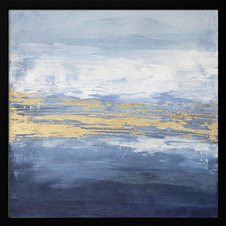 Peaceful Golden Horizon - Square Stretched Canvas, Poster or Fine Art Print - I Heart Wall Art - Poster Print, Canvas Print or Framed Art Print